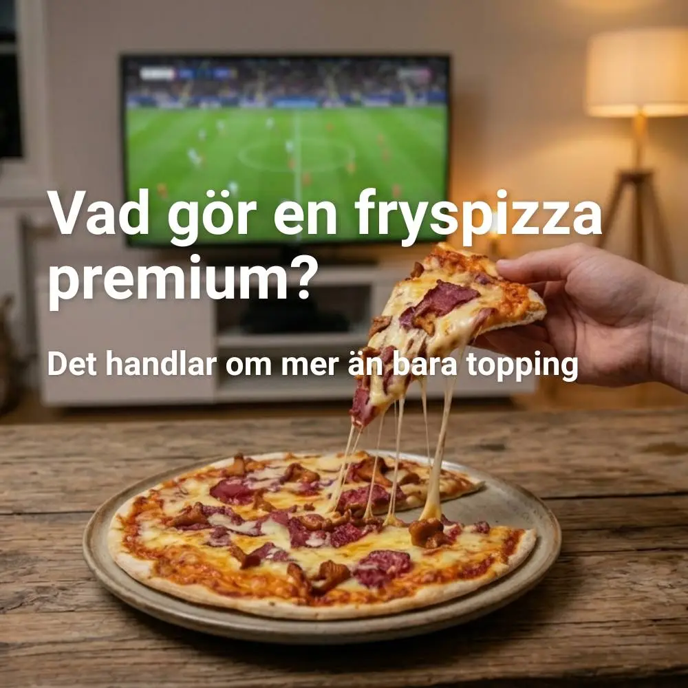 en nygräddad pizza med smält ost, rökt älgkött och kantareller